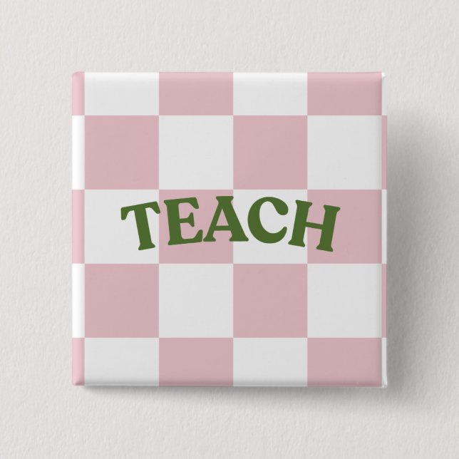 Checkered “Teach” Button (Vorderseite)