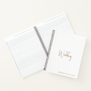 Checkliste für benutzerdefinierte Hochzeiten in We Notizbuch