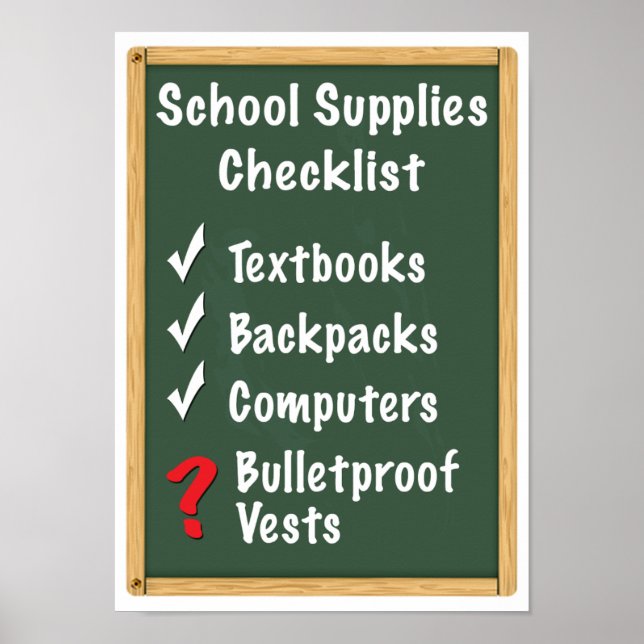 Checkliste für Schulsicherheitshilfen Poster (Vorne)