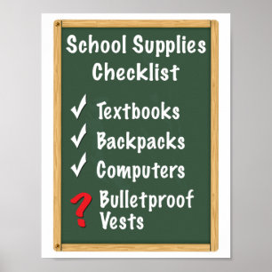 Checkliste für Schulsicherheitshilfen Poster