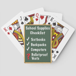 Checkliste für Schulsicherheitshilfen Spielkarten