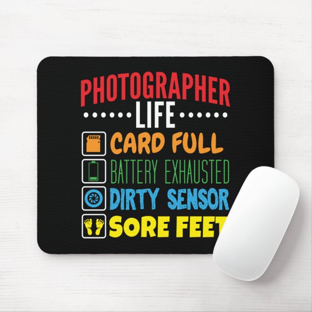 Checkliste "Leben der Fotografen" Mousepad (Mit Mouse)