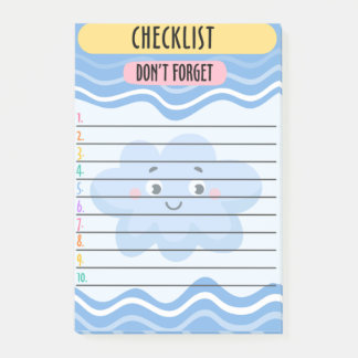 Checkliste Post-It-Notes Handy Sticky Notes Post-it Klebezettel