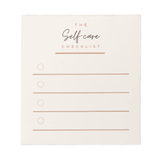 Checkliste Selbstversorgung 5.5 x 6 Notepad - 40 S Notizblock