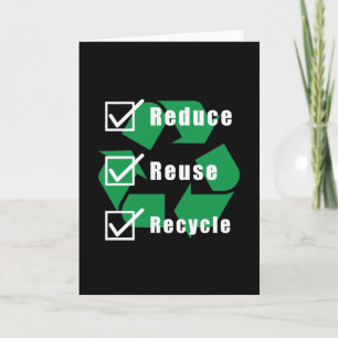 Checkliste "Umweltschutz" Recycle Wiederverwendung Karte