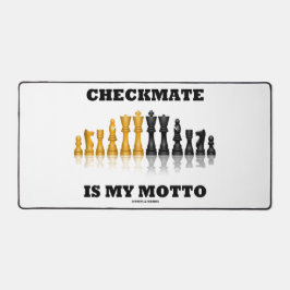 Checkmate ist mein Motto Reflektierendes Schachspi Schreibtischunterlage