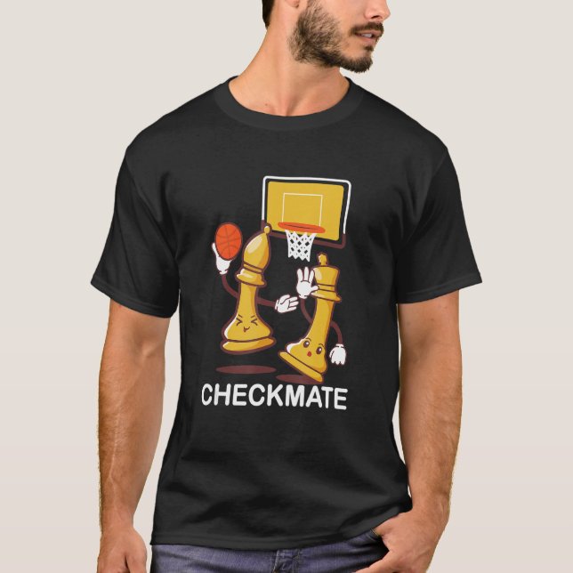 Checkmate Playing Chess Game Bishops Chessboard Ch T-Shirt (Vorderseite)