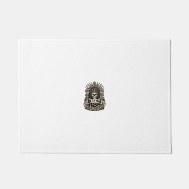 Checkmate Skull King Vintage Schach Fußmatte (Vorderseite)