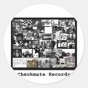 Checkmatte Runder Aufkleber