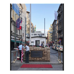 Checkpoint Charlie Berlin   Farbversion Fotodruck