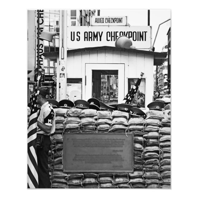 Checkpoint Charlie Berlin Fotodruck (Vorne)