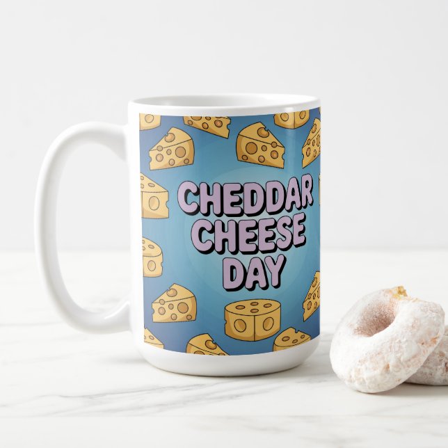 Cheddar Cheese Day Classic Mug Kaffeetasse (Mit Donut)