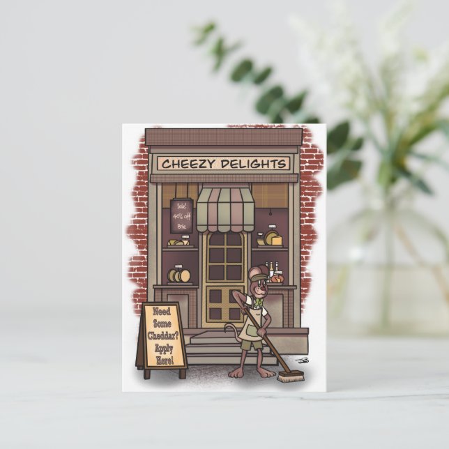 Cheddar Grußkarte Postkarte (Stehend Vorderseite)