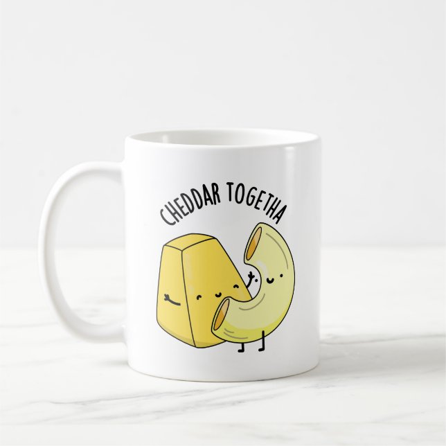 Cheddar Together Funny Food Pub Kaffeetasse (Links)