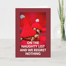 Cheeky Baby Turtles Best Friends Naughty List Karte