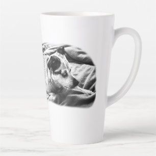 Cheeky Bedtime Look, Terrier on Guard Milchtasse