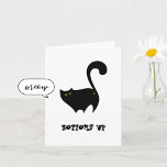 Cheeky Black Cat Botples Up Funny Birthday Karte<br><div class="desc">Mit dieser unglaublich witzig Karte,  die eine spielerische schwarze Katze mit ihrem frechen Charme ausstrahlt,  macht sie ihren Geburtstag unvergesslich. Das witzige Sprichwort 'Botoms Up' fügt eine zusätzliche Schicht Spaß hinzu. Personalisieren Sie den Text,  wenn Sie wollen und senden Sie etwas Lachen ihren Weg!</div>