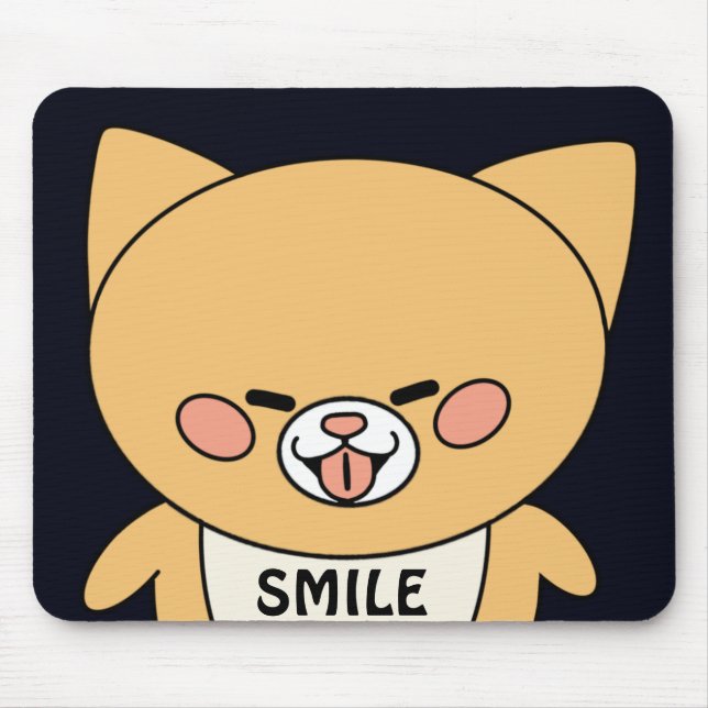 Cheeky Cat Laughing Fun Mousepad (Vorne)