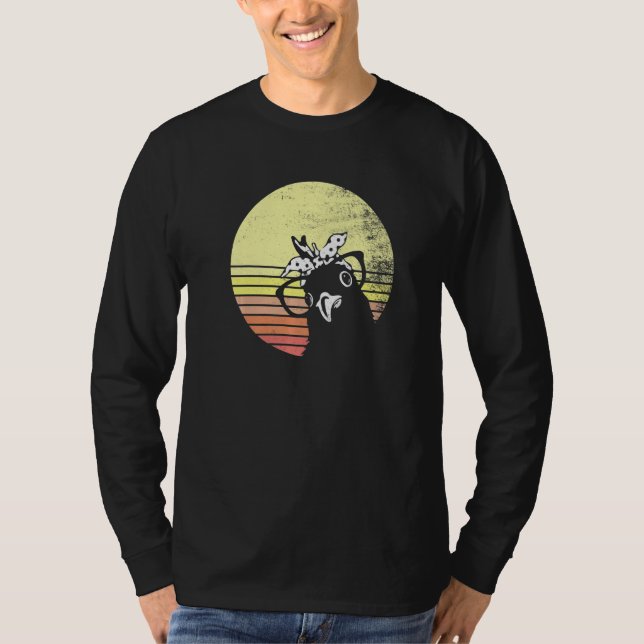 Cheeky Chicken Retro Sunset Sunglasses   T-Shirt (Vorderseite)