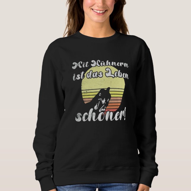 Cheeky Chicken Sunset Chicken Experience Is Beauti Sweatshirt (Vorderseite)