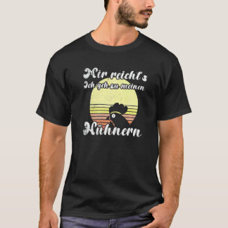 Cheeky Chicken Sunset Geh Zu Meine Hühnern Skript T-Shirt