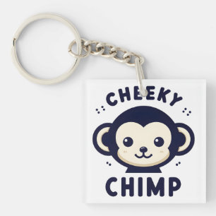 Cheeky Chimp Sleek Minimalismus Affe Schlüsselanhänger