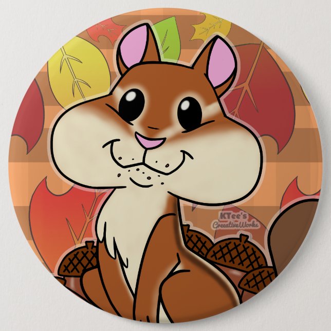 Cheeky Chipmunk - Button (Vorderseite)