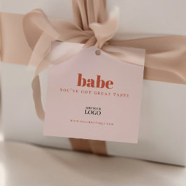 Cheeky Feminine Small Business Product Tags Geschenkanhänger