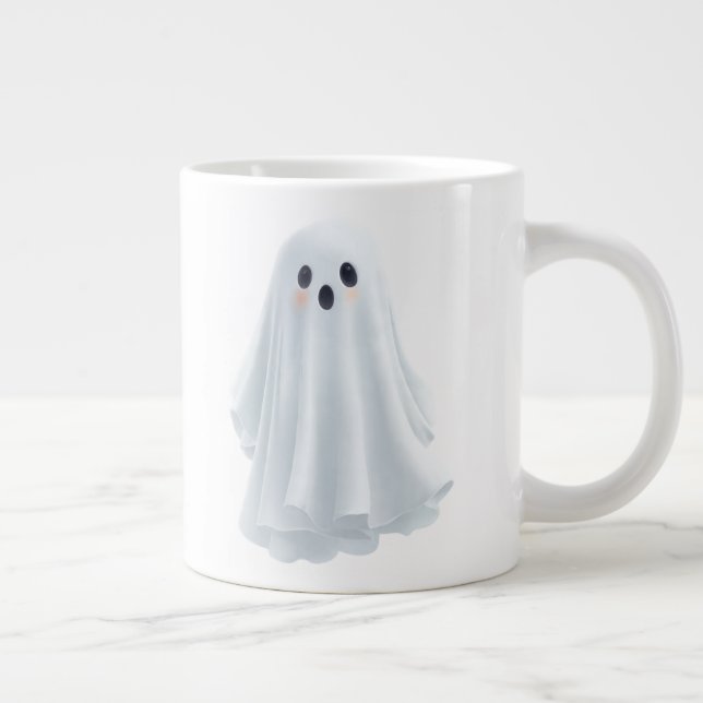"Cheeky Ghost Glow" Jumbo-Tasse (Rechts)
