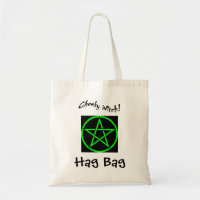 Cheeky Hexenhacktasche - Grünes Pentagramm