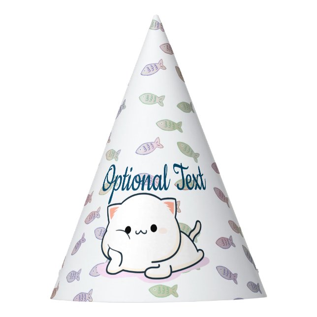 Cheeky Kawaii Style Kitten Partyhütchen (Vorderseite)