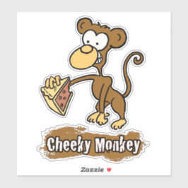 Cheeky Monkey Design Koffer Aufkleber