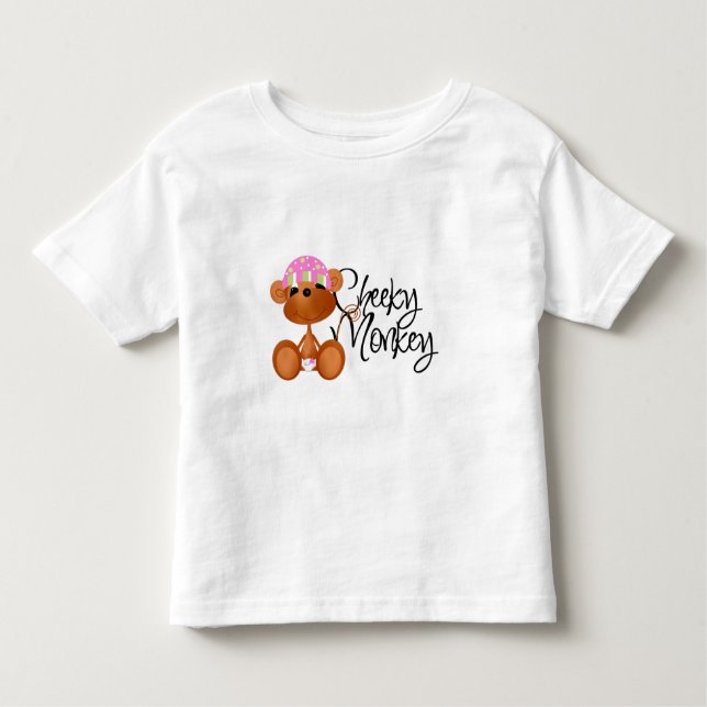 Cheeky Monkey - Girl Tshirts et cadeaux (Devant)
