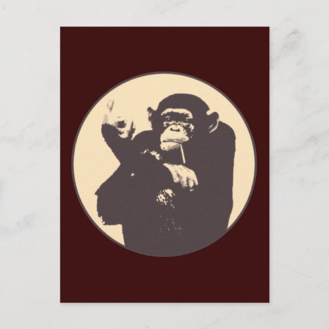 Cheeky Monkey Postkarte (Vorderseite)