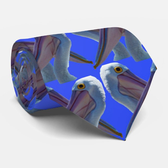 Cheeky Pelican Faces, Krawatte (Gerollt)