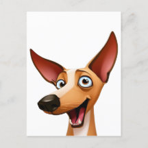 Cheeky Podenco - Playful Cartoon Hound