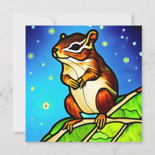 Cheeky, spielerisch Chipmunk Pal Karte
