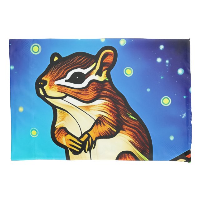 Cheeky, spielerisch Chipmunk Pal Kissenbezug (Vorderseite)