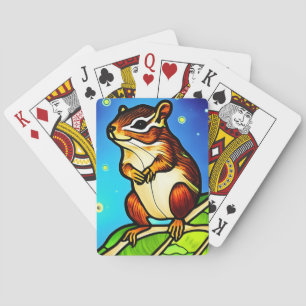 Cheeky, spielerisch Chipmunk Pal Spielkarten