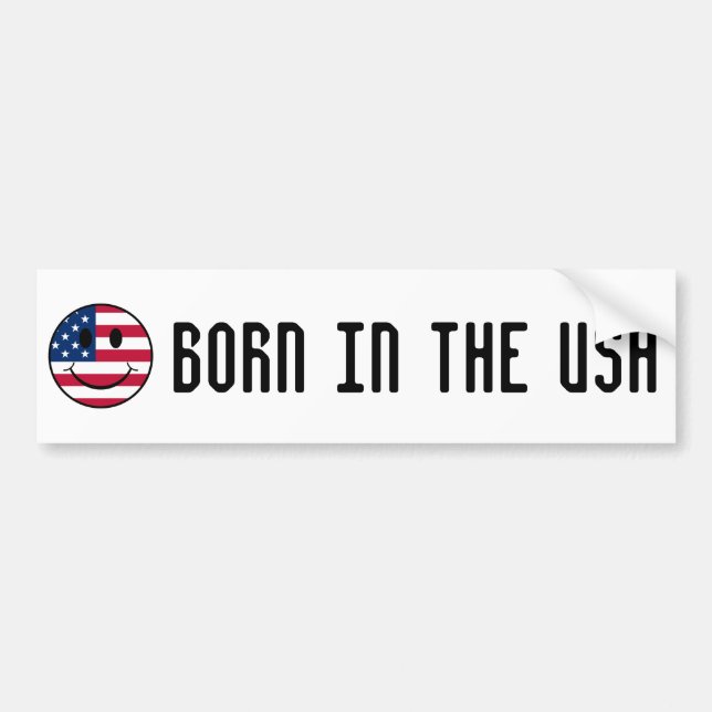 Cheeky USA Flag Autoaufkleber (Vorne)