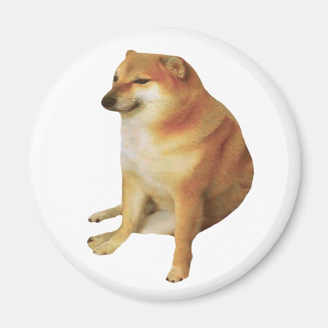 Cheems Meme Magnet (Vorne)