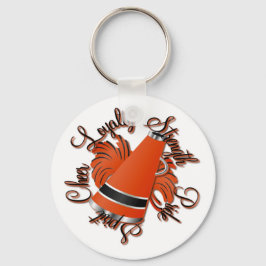 Cheer Black and Orange Qualities Schlüsselanhänger