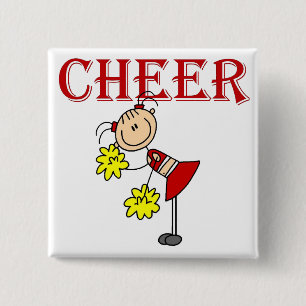 CHEER Cheerleader T-Shirts und Geschenke Button