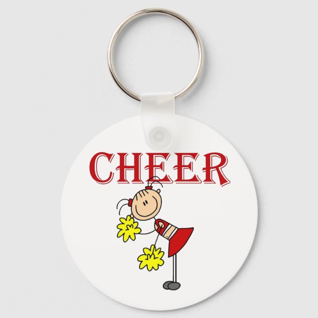 CHEER Cheerleader Tshirts und Geschenke Schlüsselanhänger (Vorderseite)
