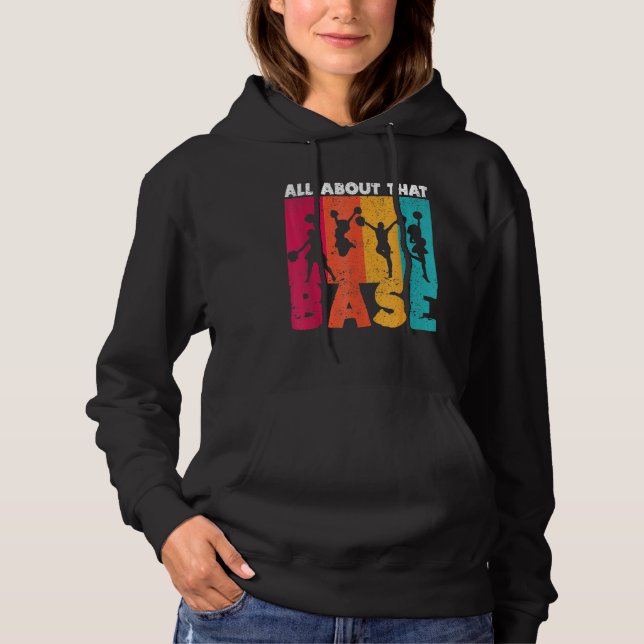Cheer Cheerleading All About That Base  Cheerleade Hoodie (Vorderseite)