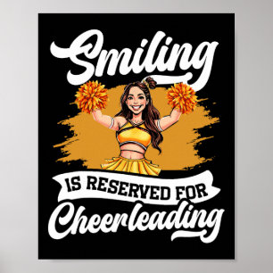 Cheer Cheerleading Lächeln ist für Cheerleader res Poster