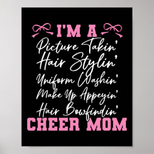 Cheer Cheerleading Mama Mutter Ich Bin Ein Foto Ma Poster