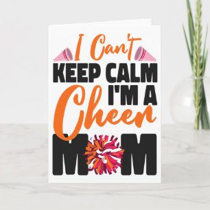 Cheer Cheerleading Mama Mutter Ich Kann Nicht Ruhi Karte