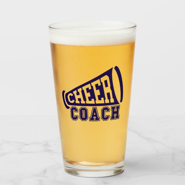 Cheer Coach Beer Glas (Vorne (Gefüllt))