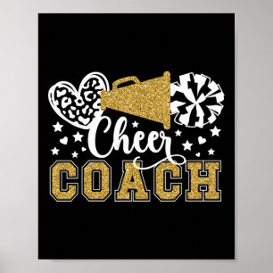 Cheer Coach Cheerleading Coach Würdigung Poster